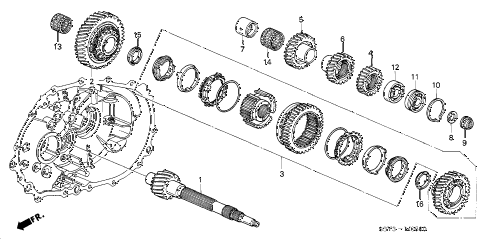 2000 insight DX 3 DOOR 5MT COUNTERSHAFT diagram 2000 insight DX 3 DOOR 5MT COUNTERSHAFT diagram