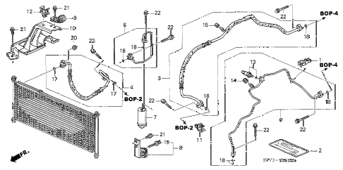 2000 insight DX 3 DOOR 5MT A/C HOSES - PIPES diagram 2000 insight DX 3 DOOR 5MT A/C HOSES - PIPES diagram