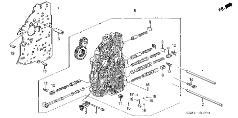 2001 civic LX 4 DOOR 4AT AT MAIN VALVE BODY diagram 2001 civic LX 4 DOOR 4AT AT MAIN VALVE BODY diagram