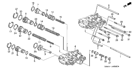 2002 civic DX(A/C) 4 DOOR 4AT AT SERVO BODY diagram 2002 civic DX(A/C) 4 DOOR 4AT AT SERVO BODY diagram