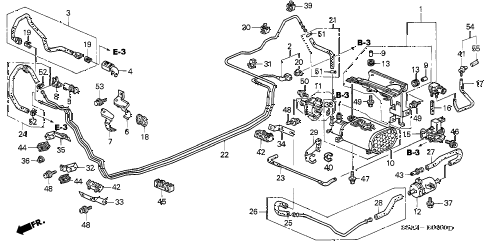 2003 civic DX 4 DOOR 4AT FUEL PIPE (1) diagram 2003 civic DX 4 DOOR 4AT FUEL PIPE (1) diagram