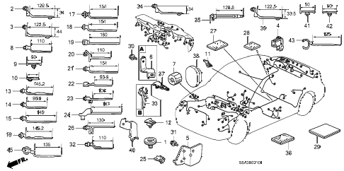 2001 civic GX 4 DOOR CVT HARNESS BAND - BRACKET diagram 2001 civic GX 4 DOOR CVT HARNESS BAND - BRACKET diagram