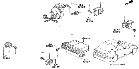 2002 civic DX 4 DOOR 4AT SRS UNIT diagram 2002 civic DX 4 DOOR 4AT SRS UNIT diagram
