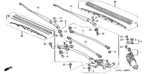 2002 civic DX 4 DOOR 4AT FRONT WIPER diagram 2002 civic DX 4 DOOR 4AT FRONT WIPER diagram