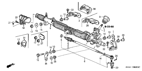 2002 civic DX(A/C) 4 DOOR 4AT P.S. GEAR BOX diagram 2002 civic DX(A/C) 4 DOOR 4AT P.S. GEAR BOX diagram