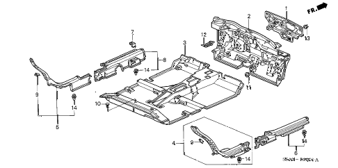 2001 civic DX(A/C) 4 DOOR 5MT FLOOR MAT diagram 2001 civic DX(A/C) 4 DOOR 5MT FLOOR MAT diagram