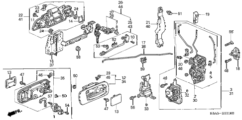 2002 civic GX(SIDE SRS) 4 DOOR CVT FRONT DOOR LOCKS diagram 2002 civic GX(SIDE SRS) 4 DOOR CVT FRONT DOOR LOCKS diagram