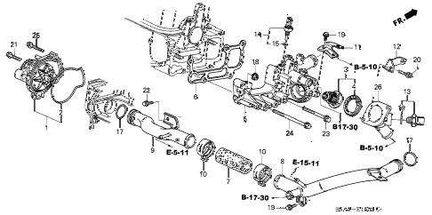 2001 civic GX 4 DOOR CVT WATER PUMP - SENSOR (2) diagram 2001 civic GX 4 DOOR CVT WATER PUMP - SENSOR (2) diagram