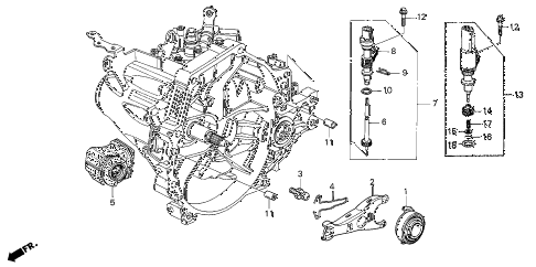 2002 civic DX 4 DOOR 5MT MT CLUTCH RELEASE diagram 2002 civic DX 4 DOOR 5MT MT CLUTCH RELEASE diagram