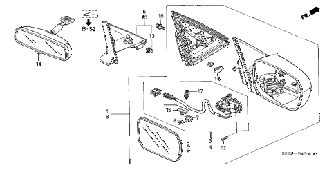 2002 accord LX(UL) 2 DOOR 5MT MIRROR (2) diagram 2002 accord LX(UL) 2 DOOR 5MT MIRROR (2) diagram