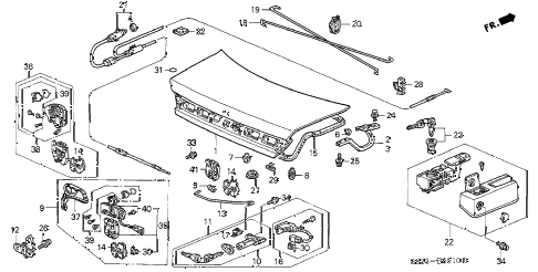 1999 accord EX 2 DOOR 5MT TRUNK LID diagram 1999 accord EX 2 DOOR 5MT TRUNK LID diagram
