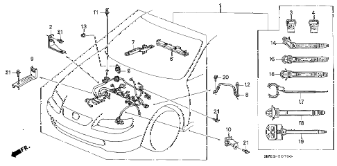 2002 accord LX(UL) 2 DOOR 5MT ENGINE WIRE HARNESS diagram 2002 accord LX(UL) 2 DOOR 5MT ENGINE WIRE HARNESS diagram