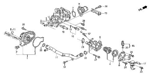 2002 accord SE(SIDE SRS) 2 DOOR 4AT WATER PUMP - SENSOR diagram 2002 accord SE(SIDE SRS) 2 DOOR 4AT WATER PUMP - SENSOR diagram