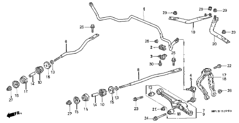2002 accord SE(UL) 2 DOOR 4AT FRONT LOWER ARM diagram 2002 accord SE(UL) 2 DOOR 4AT FRONT LOWER ARM diagram