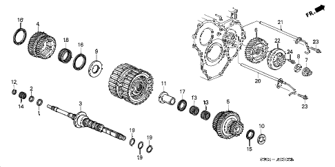 2001 accord VP(SIDE SRS) 4 DOOR 4AT AT MAINSHAFT diagram 2001 accord VP(SIDE SRS) 4 DOOR 4AT AT MAINSHAFT diagram