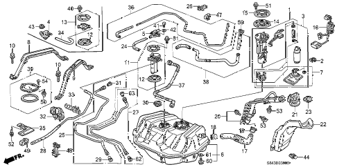 2001 accord LX 4 DOOR 4AT FUEL TANK diagram 2001 accord LX 4 DOOR 4AT FUEL TANK diagram