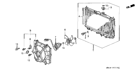 1998 accord LX 4 DOOR 5MT RADIATOR diagram 1998 accord LX 4 DOOR 5MT RADIATOR diagram
