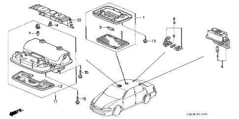 2001 accord EXL-UL(LEATHER) 4 DOOR 5MT INTERIOR LIGHT diagram 2001 accord EXL-UL(LEATHER) 4 DOOR 5MT INTERIOR LIGHT diagram