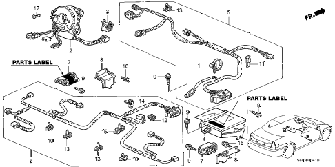 2000 accord EXL(LEATHER) 4 DOOR 4AT SRS UNIT (SIDE SRS) diagram 2000 accord EXL(LEATHER) 4 DOOR 4AT SRS UNIT (SIDE SRS) diagram