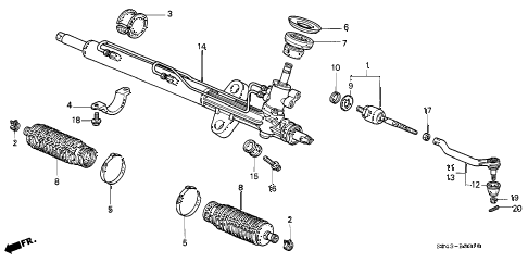 2000 accord EX 4 DOOR 5MT P.S. GEAR BOX (L4) diagram 2000 accord EX 4 DOOR 5MT P.S. GEAR BOX (L4) diagram