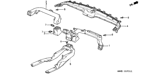 2000 accord EX 4 DOOR 5MT DUCT diagram 2000 accord EX 4 DOOR 5MT DUCT diagram