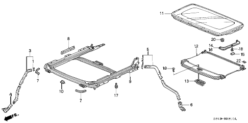 2001 accord EXL(LEATHER) 4 DOOR 5MT SLIDING ROOF (1) diagram 2001 accord EXL(LEATHER) 4 DOOR 5MT SLIDING ROOF (1) diagram