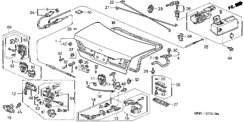 2000 accord LX(UL) 4 DOOR 4AT TRUNK LID diagram 2000 accord LX(UL) 4 DOOR 4AT TRUNK LID diagram