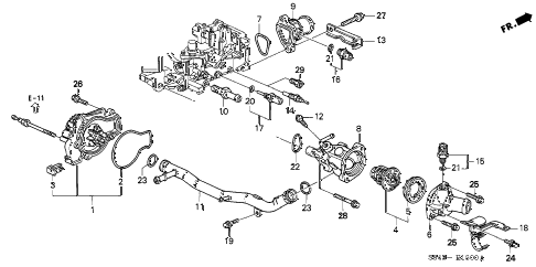 2000 accord DX 4 DOOR 4AT WATER PUMP - SENSOR diagram 2000 accord DX 4 DOOR 4AT WATER PUMP - SENSOR diagram
