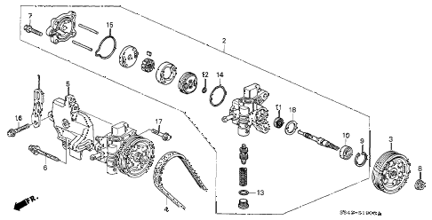 2001 accord LX 4 DOOR 5MT P.S. PUMP - BRACKET (L4) diagram 2001 accord LX 4 DOOR 5MT P.S. PUMP - BRACKET (L4) diagram