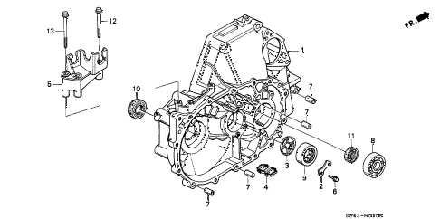 2000 accord EX 4 DOOR 5MT MT CLUTCH HOUSING diagram 2000 accord EX 4 DOOR 5MT MT CLUTCH HOUSING diagram