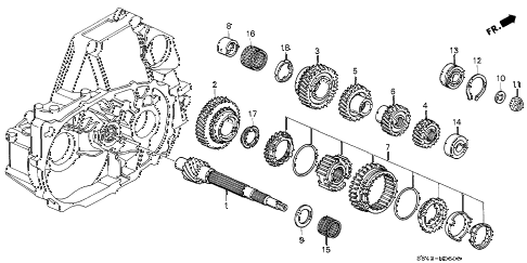 2000 accord LX(UL) 4 DOOR 5MT MT COUNTERSHAFT diagram 2000 accord LX(UL) 4 DOOR 5MT MT COUNTERSHAFT diagram