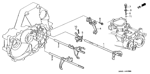 1998 accord DX 4 DOOR 5MT MT SHIFT FORK diagram 1998 accord DX 4 DOOR 5MT MT SHIFT FORK diagram