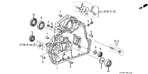 2002 accord LX 4 DOOR 4AT AT TORQUE CONVERTER HOUSING diagram 2002 accord LX 4 DOOR 4AT AT TORQUE CONVERTER HOUSING diagram