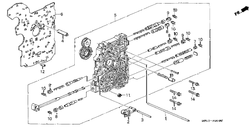 2002 accord DX 4 DOOR 4AT AT MAIN VALVE BODY diagram 2002 accord DX 4 DOOR 4AT AT MAIN VALVE BODY diagram