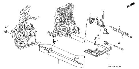 2002 accord EX 4 DOOR 4AT AT SHIFT FORK diagram 2002 accord EX 4 DOOR 4AT AT SHIFT FORK diagram