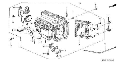 2002 accord DX 4 DOOR 4AT HEATER UNIT diagram 2002 accord DX 4 DOOR 4AT HEATER UNIT diagram