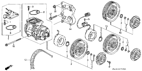 2002 accord LX(UL ABS SIDE SR 4 DOOR 4AT A/C COMPRESSOR diagram 2002 accord LX(UL ABS SIDE SR 4 DOOR 4AT A/C COMPRESSOR diagram