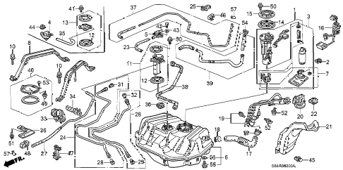 2002 accord SE(UL SIDE SRS) 4 DOOR 4AT FUEL TANK diagram 2002 accord SE(UL SIDE SRS) 4 DOOR 4AT FUEL TANK diagram