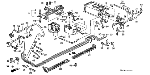2002 accord VP 4 DOOR 4AT FUEL PIPE diagram 2002 accord VP 4 DOOR 4AT FUEL PIPE diagram