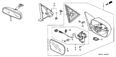 2002 accord LX 4 DOOR 4AT MIRROR (REMOTE CONTROL) (MEXICO BUILT VEHICLES) diagram 2002 accord LX 4 DOOR 4AT MIRROR (REMOTE CONTROL) (MEXICO BUILT VEHICLES) diagram