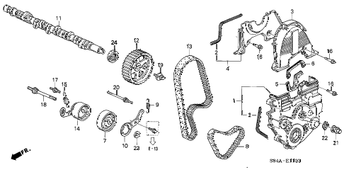 2002 accord LX 4 DOOR 5MT CAMSHAFT - TIMING BELT diagram 2002 accord LX 4 DOOR 5MT CAMSHAFT - TIMING BELT diagram