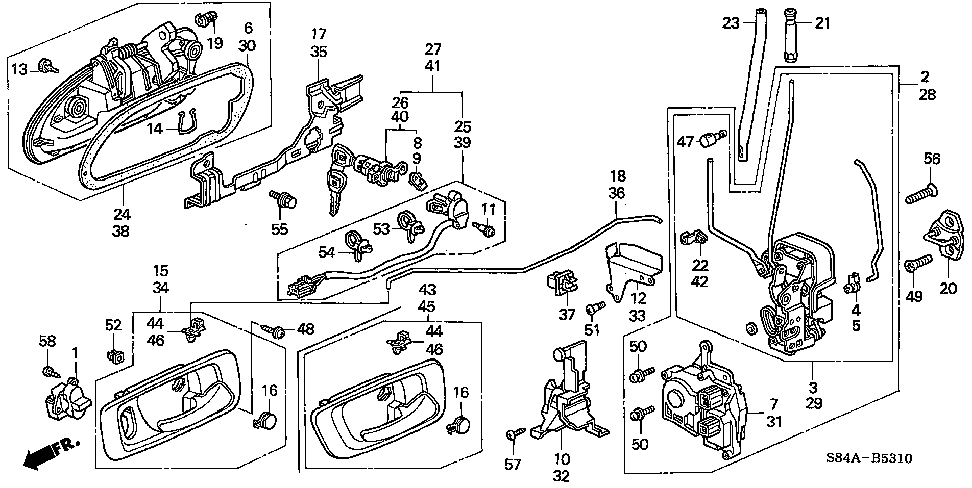 How to remove door panel 1990 honda accord diagram