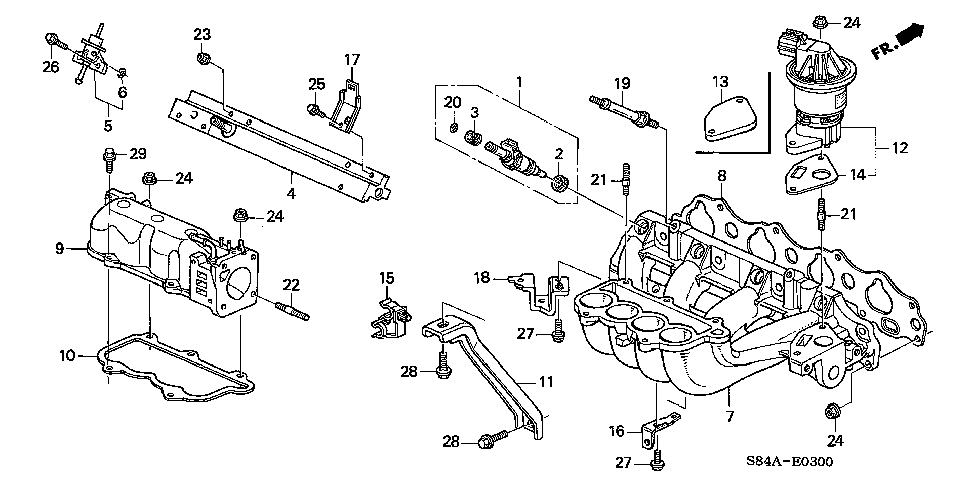 2002 Honda accord parts diagram #7