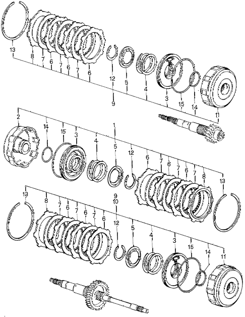 1981 civic **(1500) 3 DOOR HMT HMT CLUTCH (2) diagram 1981 civic **(1500) 3 DOOR HMT HMT CLUTCH (2) diagram