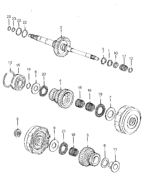 1981 civic ** 5 DOOR HMT HMT MAINSHAFT (2) diagram 1981 civic ** 5 DOOR HMT HMT MAINSHAFT (2) diagram