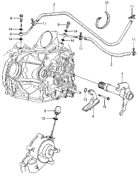 1980 civic **(1500) 3 DOOR HMT HMT OIL COOLER HOSE - OIL STRAINER (1) diagram 1980 civic **(1500) 3 DOOR HMT HMT OIL COOLER HOSE - OIL STRAINER (1) diagram