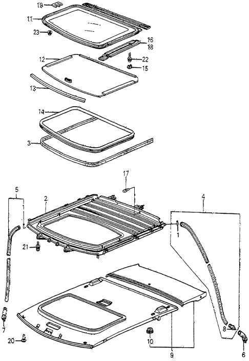 1983 accord SE 4 DOOR HMT SUNROOF (1) diagram 1983 accord SE 4 DOOR HMT SUNROOF (1) diagram