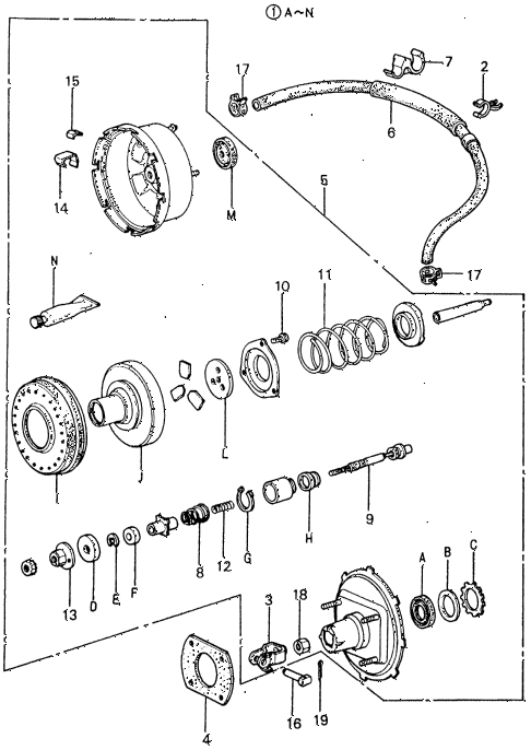 1982 civic **(1500) 4 DOOR 5MT VACUUM BOOSTER diagram 1982 civic **(1500) 4 DOOR 5MT VACUUM BOOSTER diagram