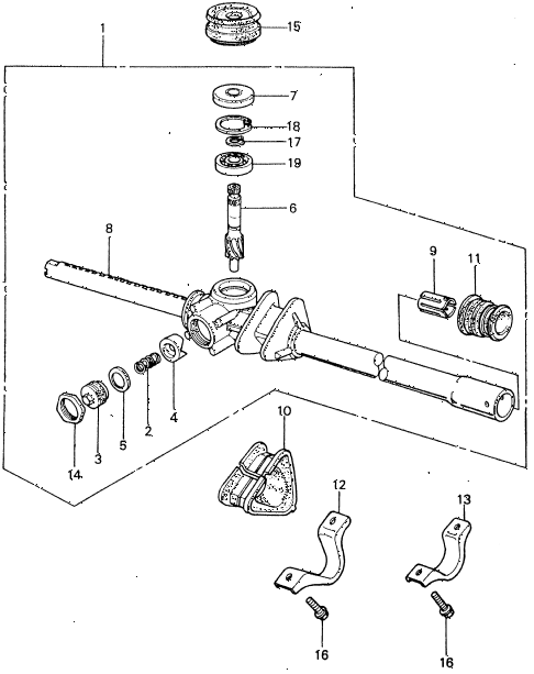 1982 civic **(1500) 4 DOOR HMT STEERING GEAR BOX diagram 1982 civic **(1500) 4 DOOR HMT STEERING GEAR BOX diagram