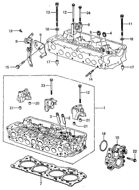 1982 civic **(1500) 4 DOOR 5MT CYLINDER HEAD ( 1982 civic **(1500) 4 DOOR 5MT CYLINDER HEAD (